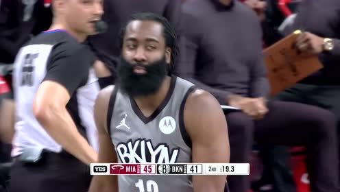 【NBA集锦】哈登vs热火集锦 20分8助攻化身末节之王收割比赛