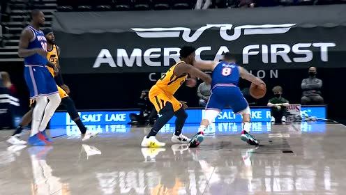 【NBA集錦】給米切爾打出鼻血了 小里弗斯打到米切爾面部被吹犯規(guī)