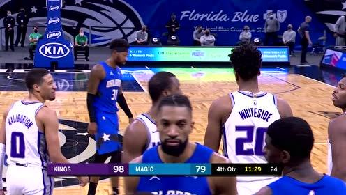 【NBA集锦】哈利伯顿投桃报李 白边脚踩弹簧空接补篮不负所期