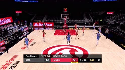 【NBA集錦】籃網(wǎng)vs老鷹五佳球 歐文極限折疊上籃小喬丹背身空接