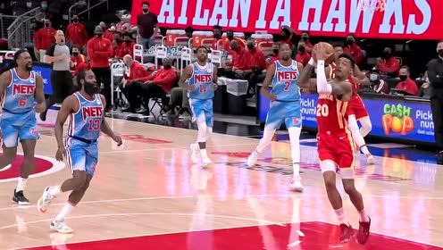 【NBA集錦】鷹的視野！特雷楊后場(chǎng)連線科林斯飛扣空籃