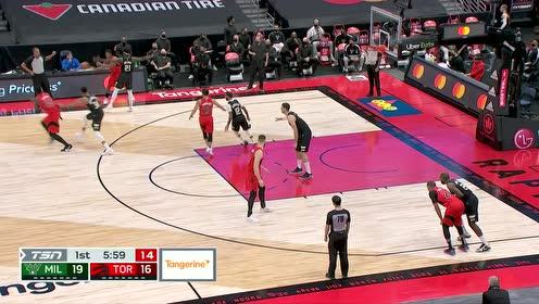 【NBA集錦】范弗利特行進(jìn)間暗送秋波 貝恩斯心領(lǐng)神會(huì)接球劈扣