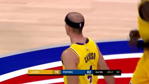 【NBA集锦】秃曼巴来袭!卡鲁索飞身滑翔挑篮太潇洒