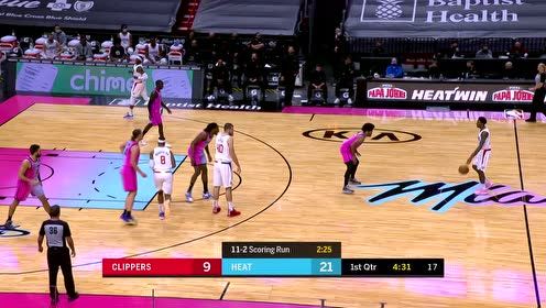 【NBA集锦】看谁扔的远?奥利尼克携手文森特超远三分接连轰筐