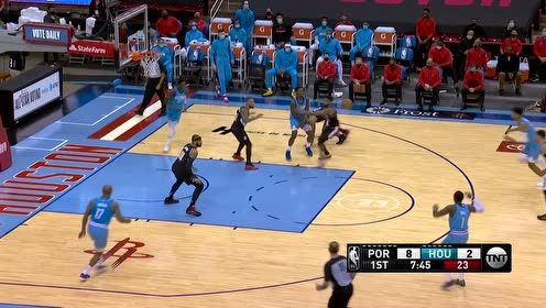 【NBA集锦】假动作先晃一下 沃尔外线拉弓射箭三分命中靶心