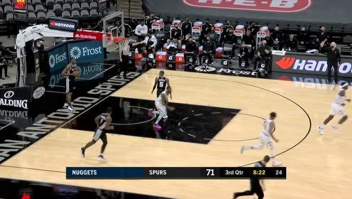 【NBA集锦】巴顿突破送出隐蔽传球 米尔萨普篮下轻松得分