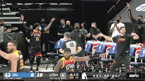 【NBA集锦】倍开心!英格尔斯超自信出手不讲理三分