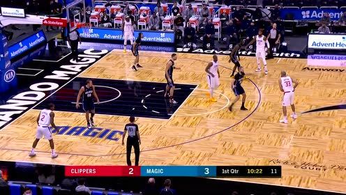 【NBA集锦】开场状态火热 小卡乔治引领快船一波12-0揭穿魔术