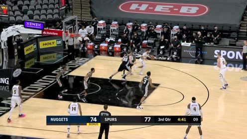 【NBA集锦】穆雷背身与米尔斯强硬对抗 疑似被侵犯依然中投命中