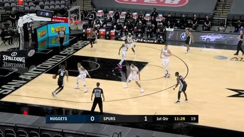 【NBA集锦】德罗赞机敏跑位在篮下觅得良机 虚晃一枪后打进两分