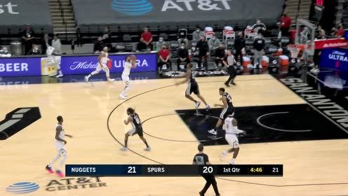 【NBA集锦】穆雷先是后场完成抢断 随后反击追身三分一箭穿心