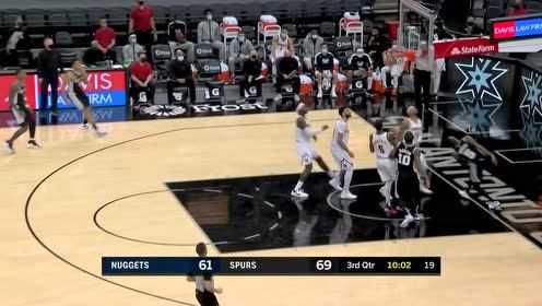 【NBA集锦】约翰逊反击快马加鞭 默里翻身上篮打停掘金