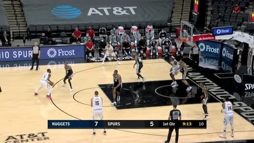 【NBA集锦】找到感觉挡不住 巴顿不惧对抗再进小拉杆