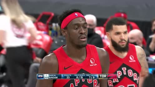 【NBA集锦】国王vs猛龙 第3节英文原声回放