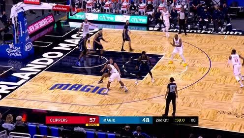 【NBA集锦】莱昂纳德惊天时刻开启 隔扣戈登+压哨三分复制昔日神迹