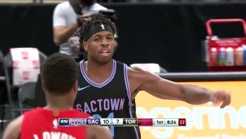 【NBA集锦】国王vs猛龙 第1节英文原声回放