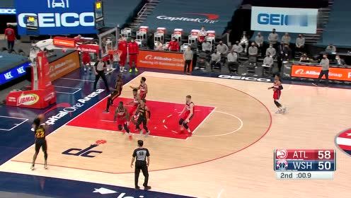【NBA集錦】特雷楊傳球舒不舒服 寒冰射手雷迪什都能接球命中壓哨三分
