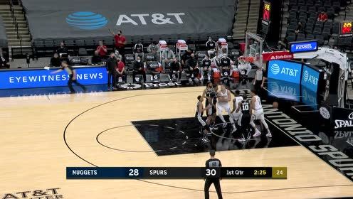【NBA集锦】手感来了挡不住!穆雷后撤步踩三分线后仰空心入网