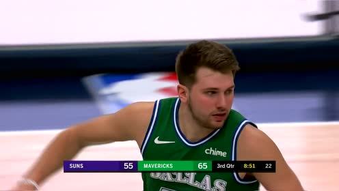 【NBA集錦】實力說話！東契奇一人撐全場連拿七分肆虐太陽
