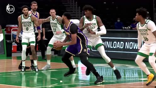 【NBA集锦】令人期待的詹眉连线！詹姆斯投桃报李浓眉华丽翻身跳投美如画