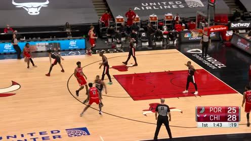 【NBA集锦】这射程没谁了!利拉德长传制导贾尔斯飞身劈扣