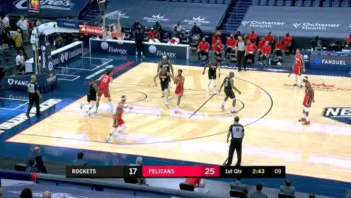 【NBA集錦】火箭輪轉(zhuǎn)失誤籃下大空檔 哈特眼觀六路助飛海耶斯