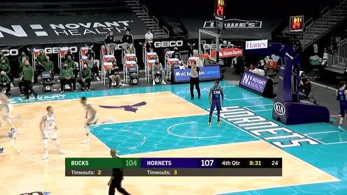 【NBA集錦】字母哥閑庭信步 突破扣籃劈山伐木