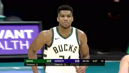 【NBA錄像回放 國語】雄鹿vs黃蜂第4節(jié)中文解說回放
