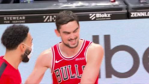 【NBA集锦】功夫不负有心人!拉文连线底角萨托兰斯基不讲理三分直接反超