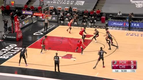 【NBA集锦】技能传送一波!利拉德假突真传特伦特三分也中