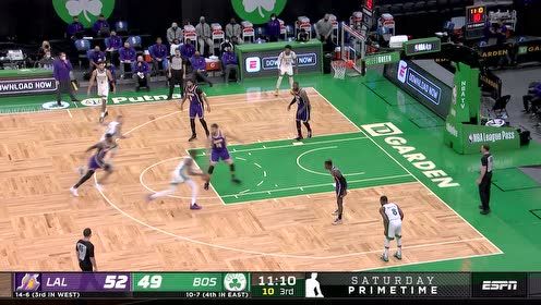 【NBA集锦】单枪匹马闯敌营 布朗横冲直撞杀入禁区勾手上篮