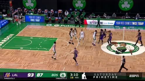 【NBA集锦】詹姆斯行进间击地送妙传 哈雷尔顺势平地起飞暴扣挂筐
