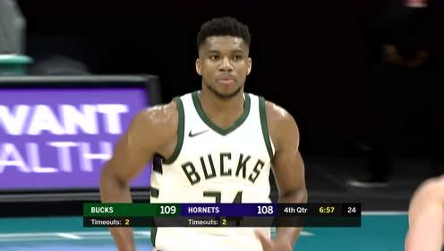 【NBA錄像回放 原聲】雄鹿vs黃蜂第4節(jié)英文原聲回放