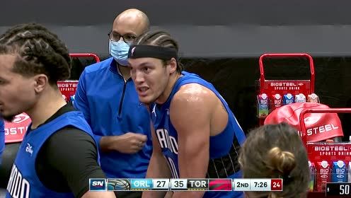 【NBA集锦】戈登发力撞倒洛瑞 没被驱逐自己却提前离场