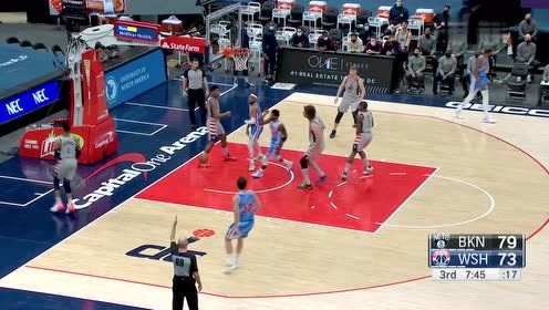 【NBA集锦】冷面三分王！哈里斯连续三记三分手感滚烫