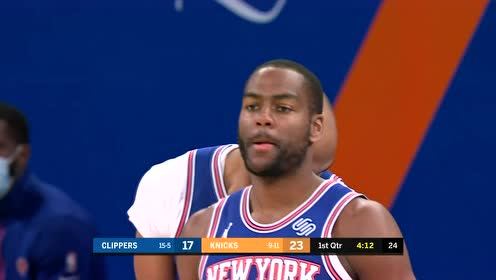 【NBA錄像回放 原聲】快船vs尼克斯第1節(jié)英文原聲回放