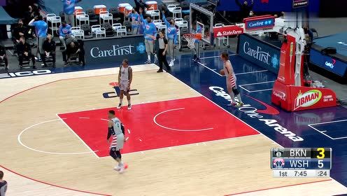 【NBA集锦】小乔丹血帽立大功 哈里斯轮转三分打懵奇才