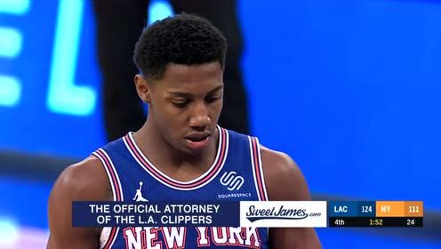 【NBA錄像回放 原聲】快船vs尼克斯第4節(jié)英文原聲回放