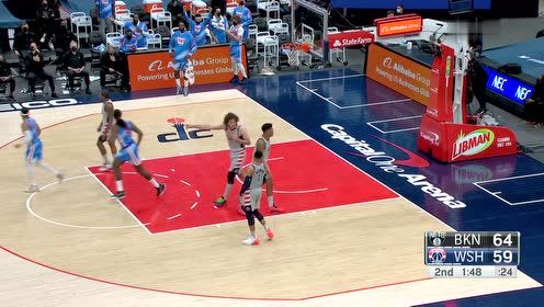 【NBA集锦】背身空接+荡秋千暴扣！小乔丹连续吃饼疯狂虐筐