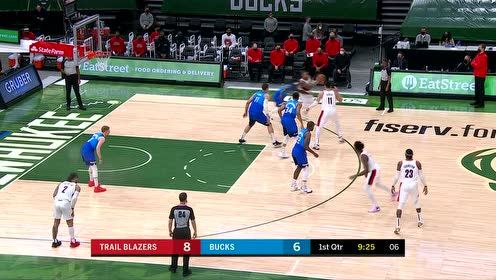 【NBA集錦】利指導一挑三吸引火力送出妙傳 利特爾接球干拔出手一擊即中