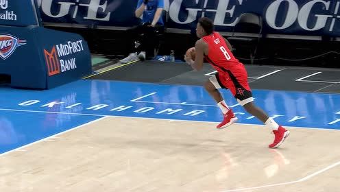 【NBA集錦】火箭快樂籃球！泰特溜底線拉桿反手上籃