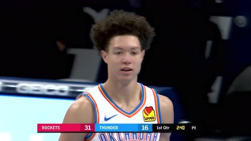 【NBA集錦】火箭vs雷霆第1節(jié) 中文解說回放
