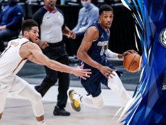 NBA常规赛：半场战罢，独行侠53-47领先太阳6分