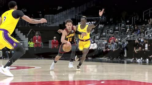 【NBA集錦】先過(guò)施羅德再過(guò)濃眉！特雷楊閃電突破撕碎湖人防線