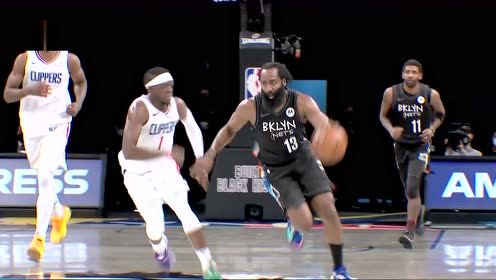 【NBA集錦】地板流的極致代表 哈登快攻上籃離地不到10公分