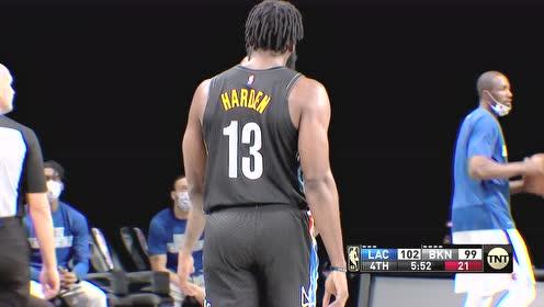【NBA集錦】大胡子低位防守聯(lián)盟頂級 小卡想背打哈登發(fā)現(xiàn)絲毫頂不動