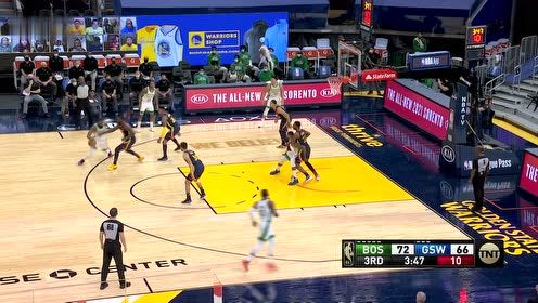【NBA集锦】贾文特-格林抢断单臂暴扣 布朗梦幻脚步突破上篮