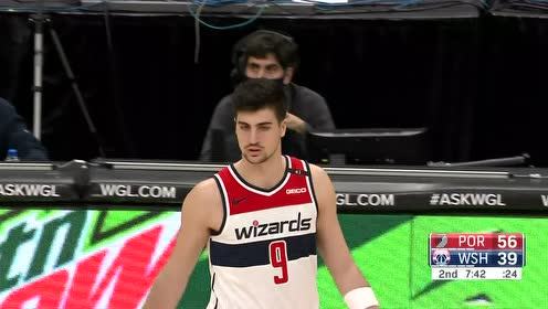 【NBA集錦】開拓者vs奇才第2節(jié)英文原聲回放