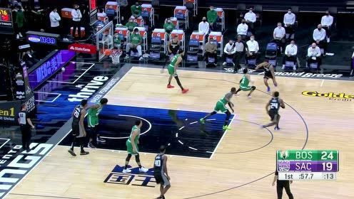 【NBA集锦】传导球的魅力莫过于此 巴格利空位接球三分命中
