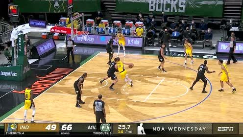【NBA集錦】霍樂迪協(xié)防送大帽 福布斯反擊三分一箭穿心